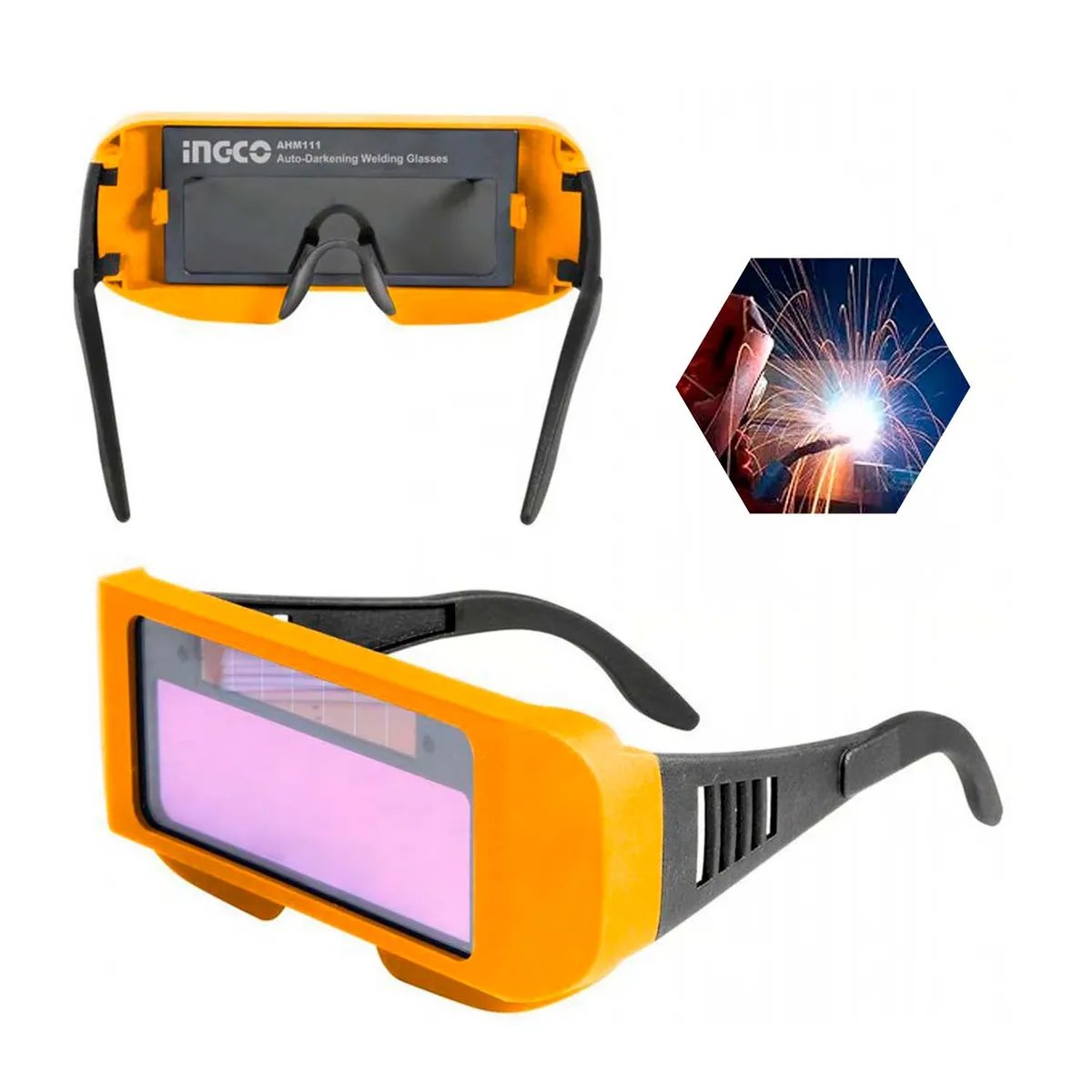 INGCO TOOLS - LENTE DE SOLDAR FOTOSENSIBLE OSCURECIMIENTO AUTOMATICO INGCO - AHM111