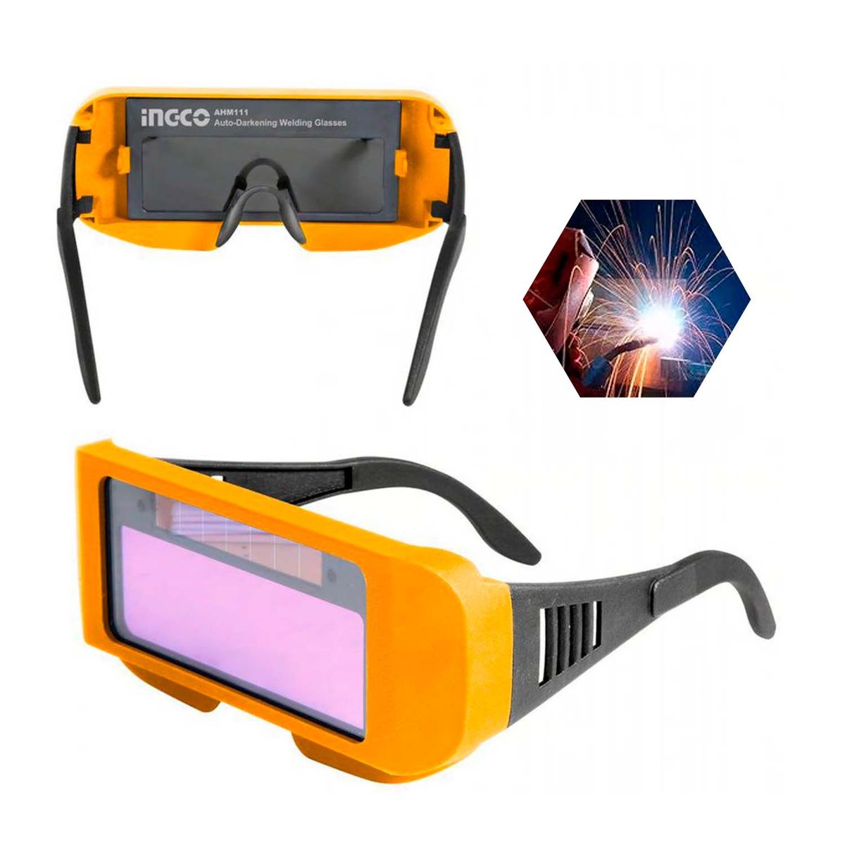 INGCO TOOLS - LENTE DE SOLDAR FOTOSENSIBLE OSCURECIMIENTO AUTOMATICO INGCO - AHM111