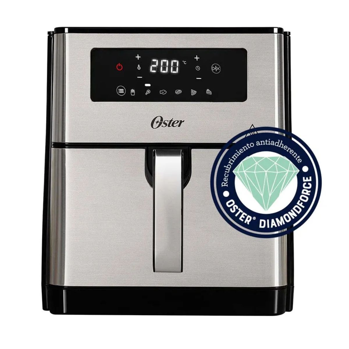 OSTER - Freidora de Aire Digital Oster CKSTAF90D de 9 Litros - Gris