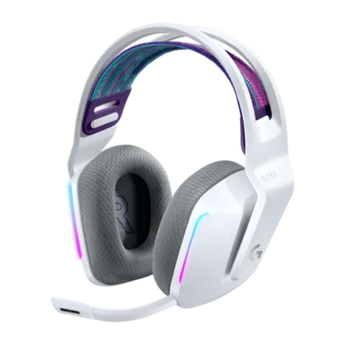 LOGITECH - Audifonos c/ Microfono Logitech Gamer G733 RGB 7.1 Blue Voice Blanco