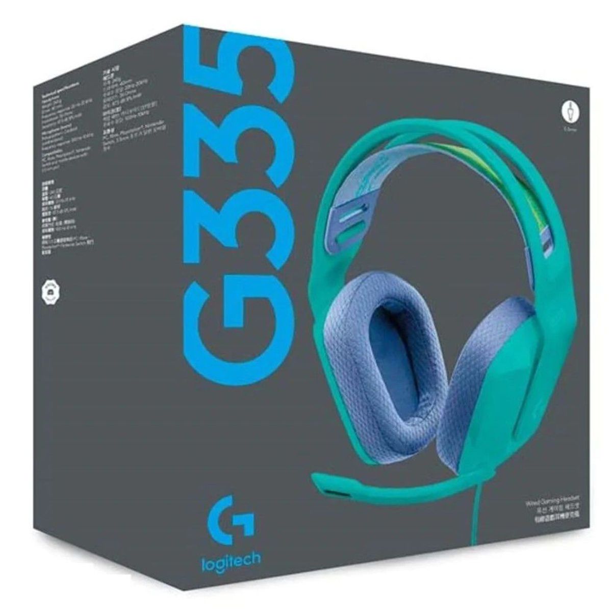 LOGITECH - Audifonos c Microfono Logitech Gamer G335 Multiplataforma Menta