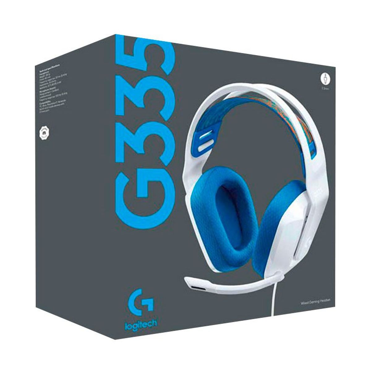 LOGITECH - Audifonos c Microfono Logitech Gamer G335 Multiplataforma Blanco