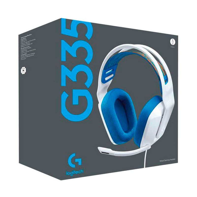 LOGITECH - Audifonos c Microfono Logitech Gamer G335 Multiplataforma Blanco
