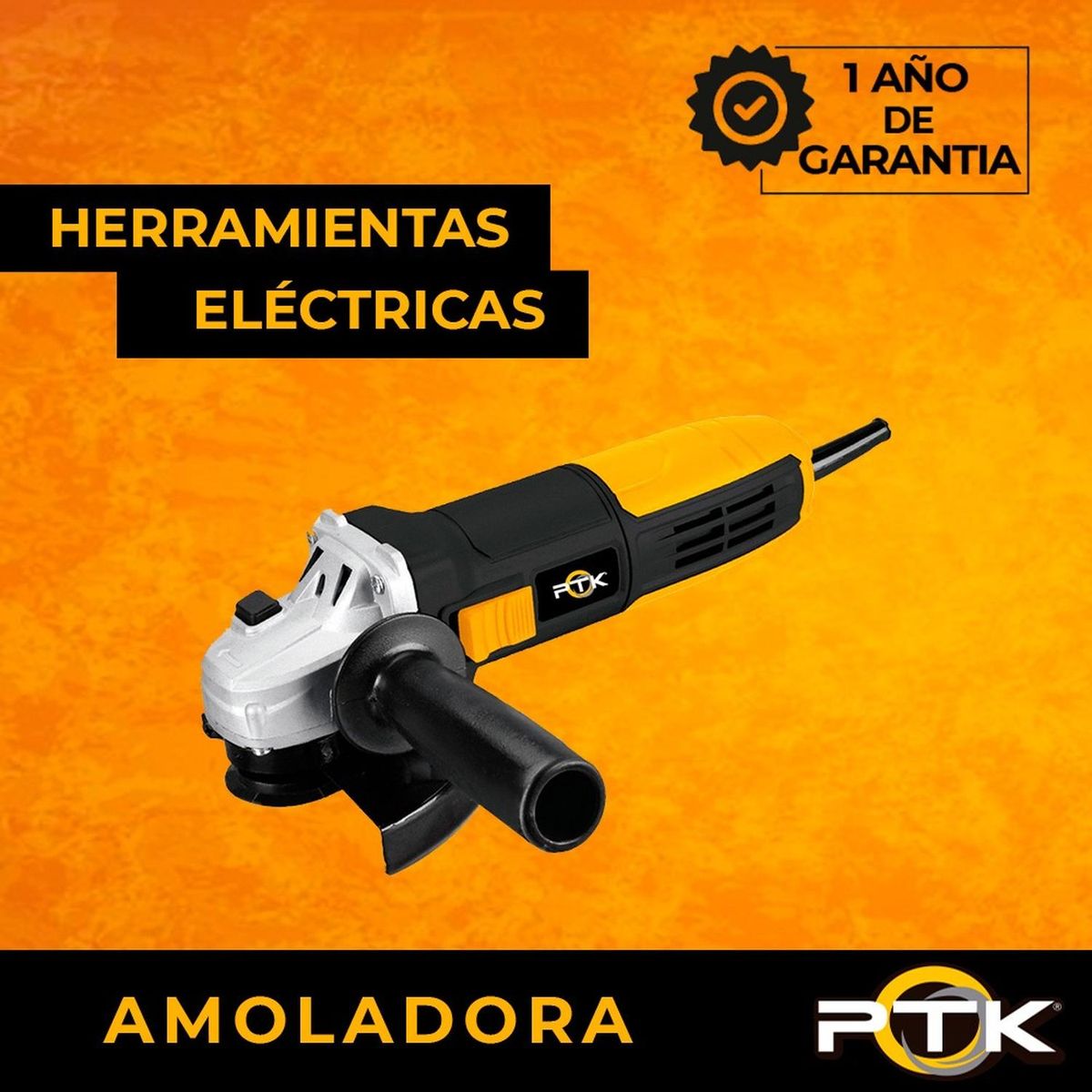 PTK - Esmeril Angular Amoladora PTK AAN-850  4.5" 850W