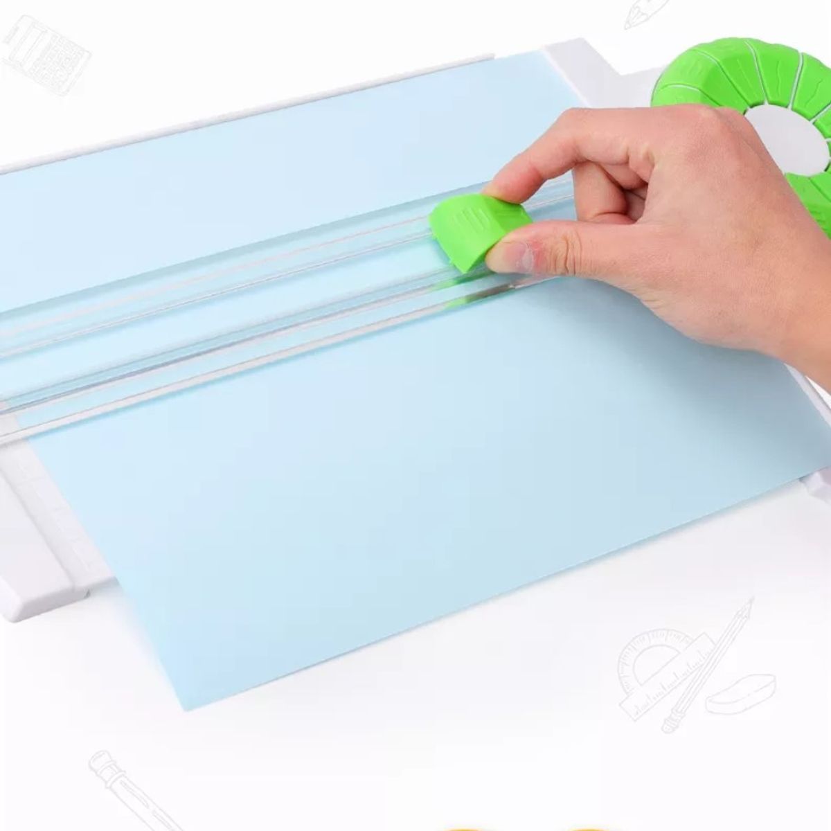 GENERICO - Cortador De Papel De 12 Formas Guillotina De Cortes