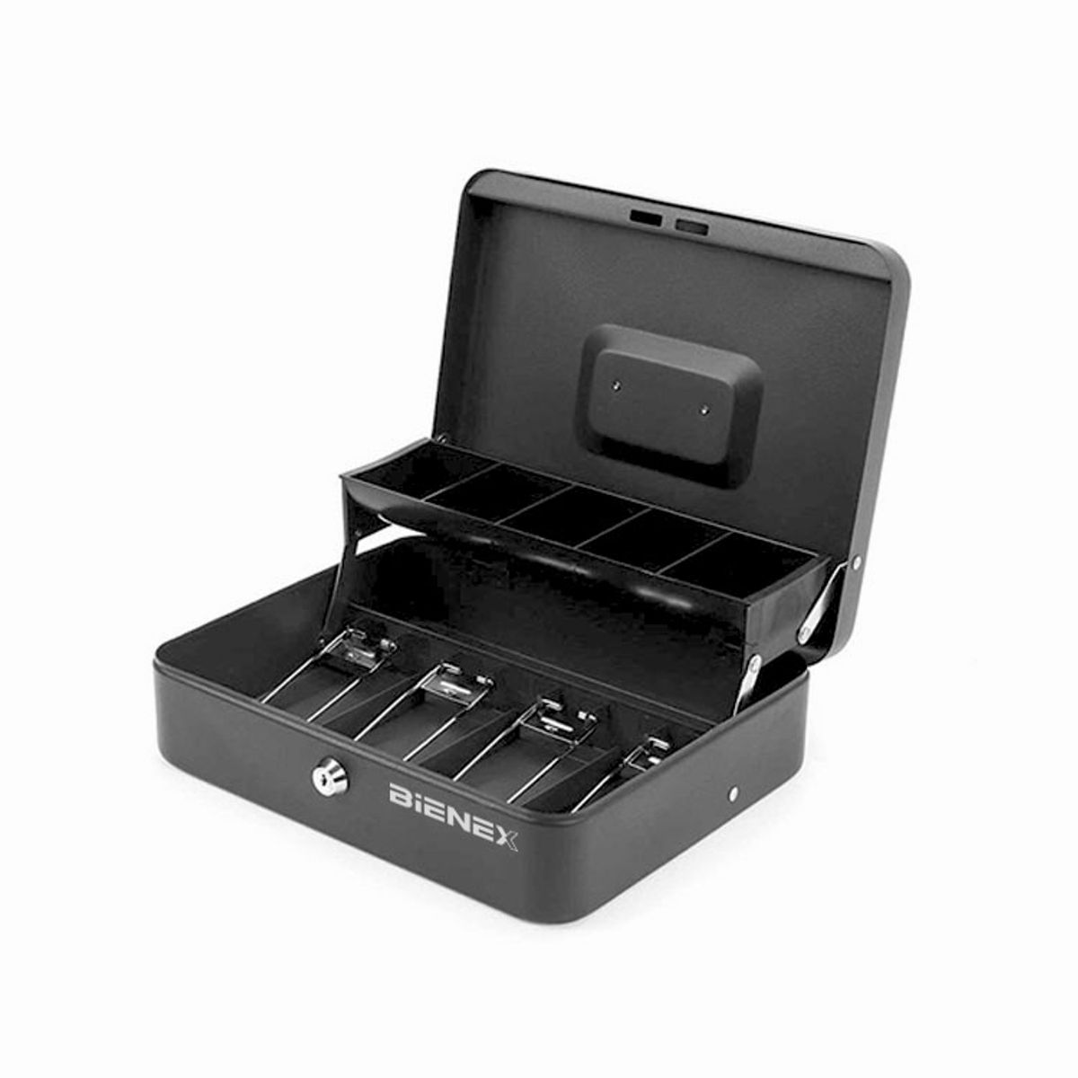 BIENEX - Gaveta Caja de dinero monedas y billetes Portátil 30x24x9cm BIENEX