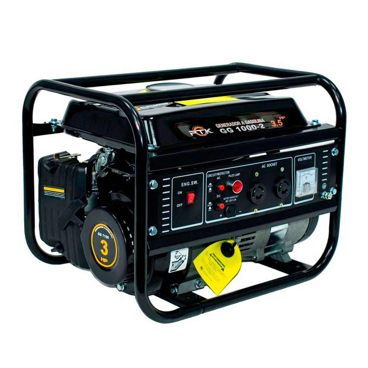 PTK - Generador A Gasolina Profesional PTK 4 Tiempos 3.5 HP