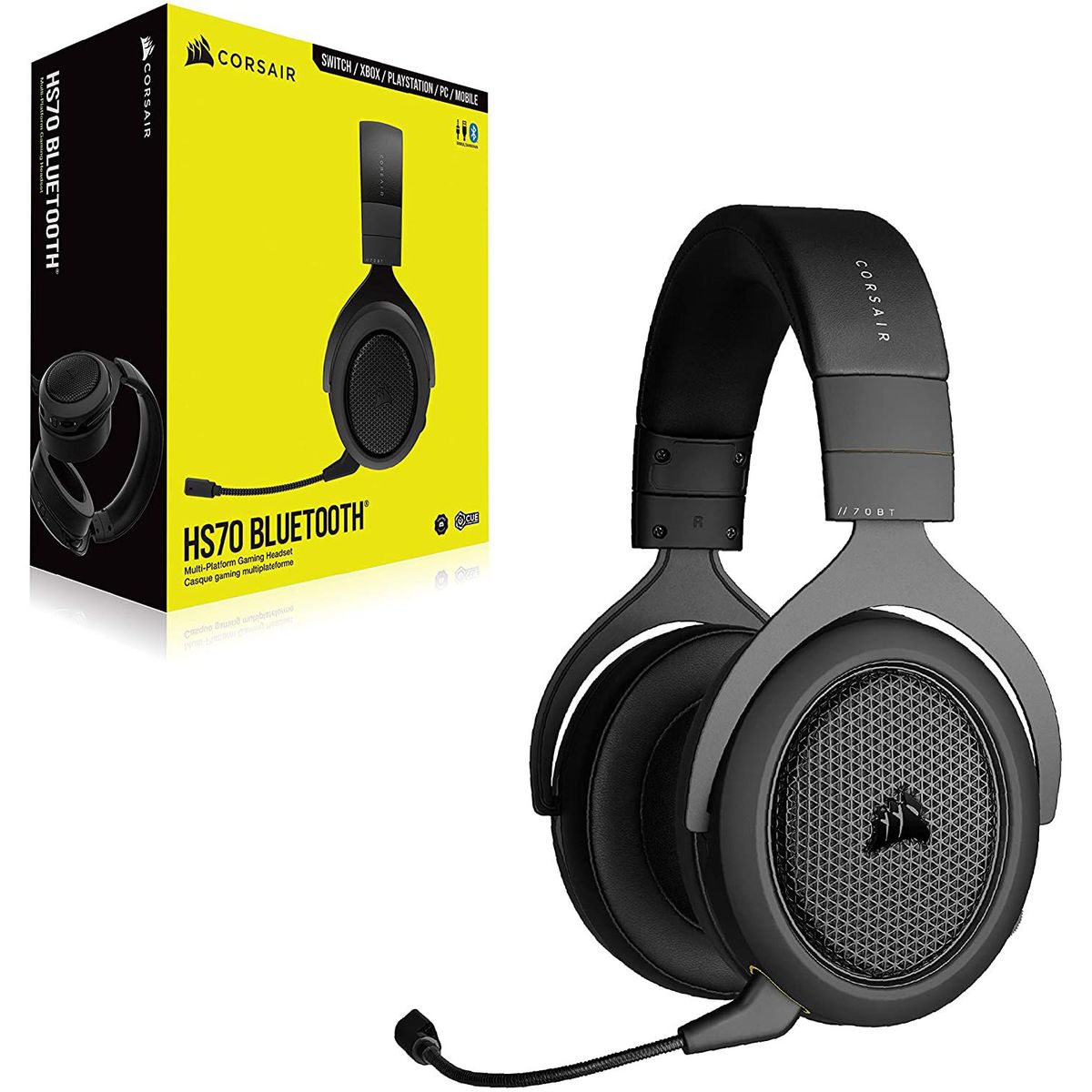 CORSAIR - Audifonos Gamer CORSAIR HS70 BLUETOOTH Carbon