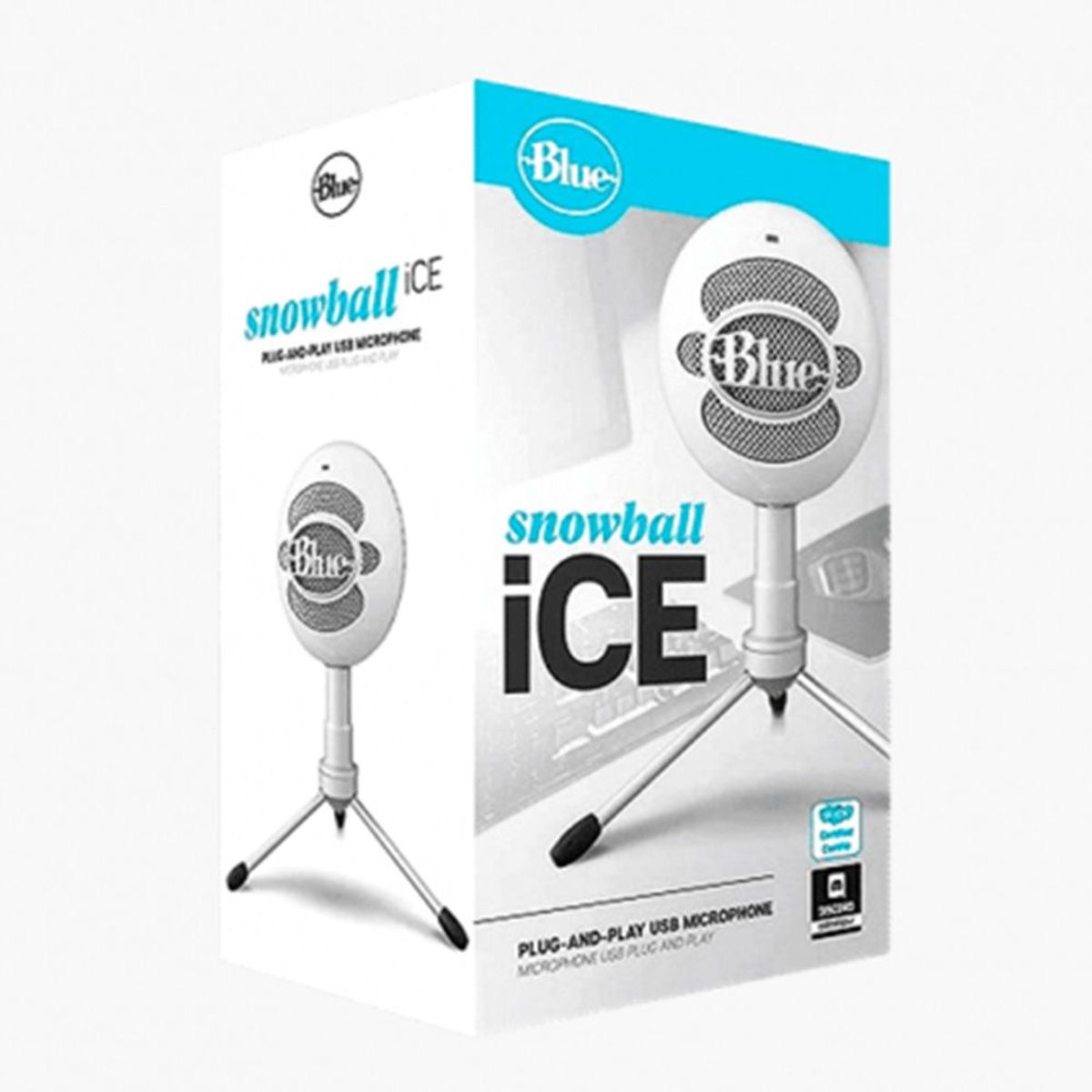 BLUE - Microfono Blue Snowball Ice Cardioide USB Plug and Play White