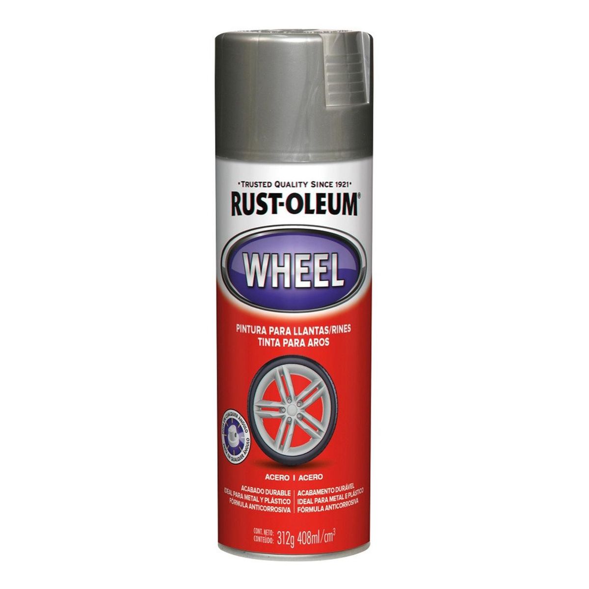 RUST OLEUM - Aerosol Automotive Llantas-Rines Acero 312g