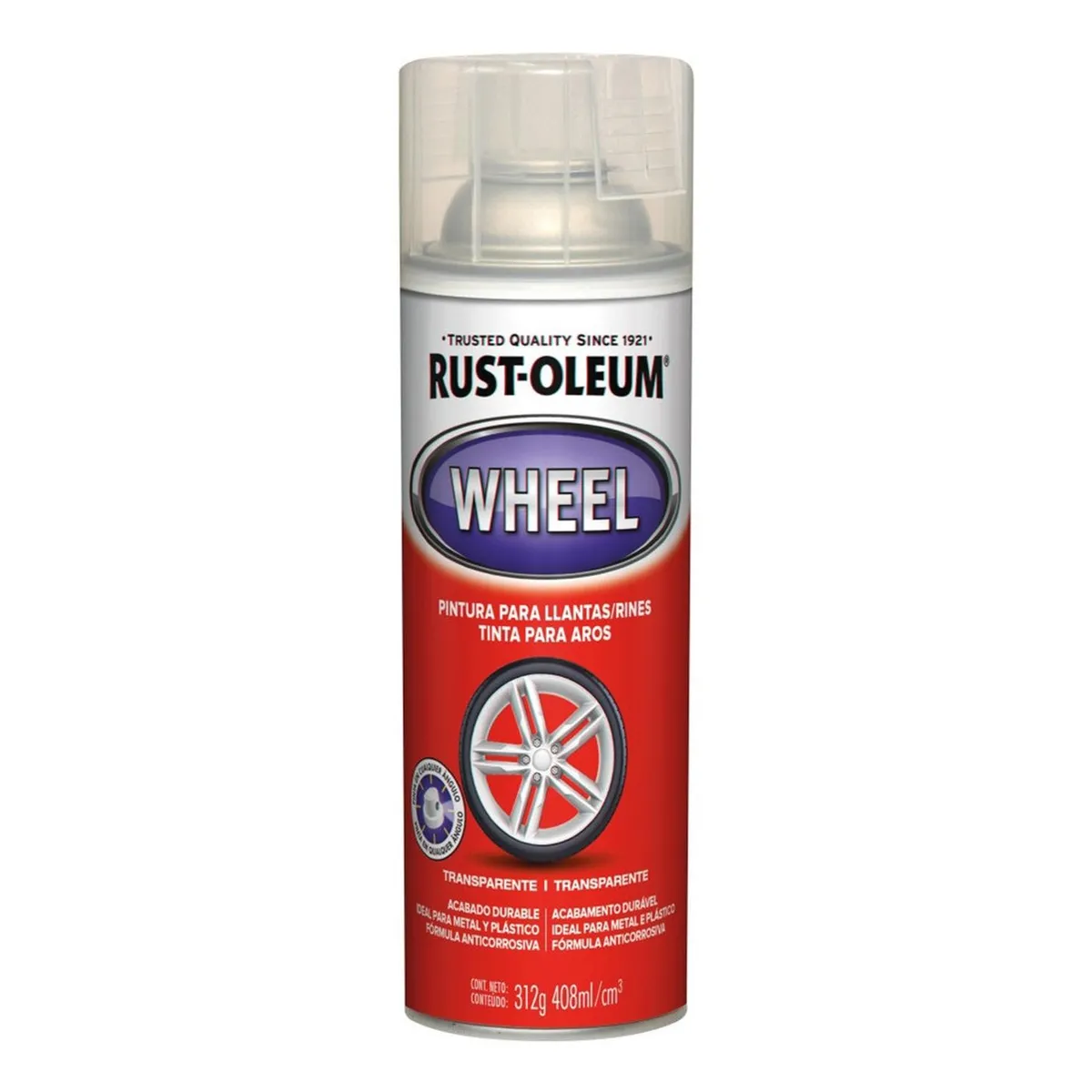 RUST OLEUM - Aerosol Automotive Llantas-Rines Transparente 312g