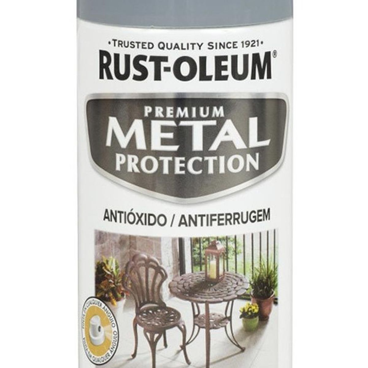 RUST OLEUM - Aerosol Anticorrosivo Metal Protection Brill Gris Humo 340g
