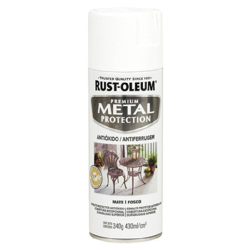 RUST OLEUM - Aerosol Anticorrosivo Metal Protection Mate Blanco 340g