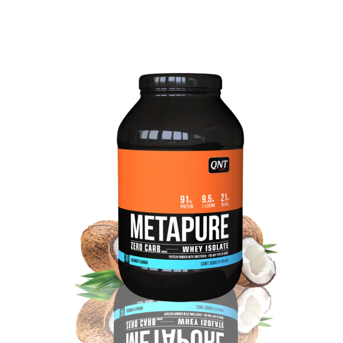 QNT - Proteína Whey Isolatada Metapure 2Lb Coco QNT-