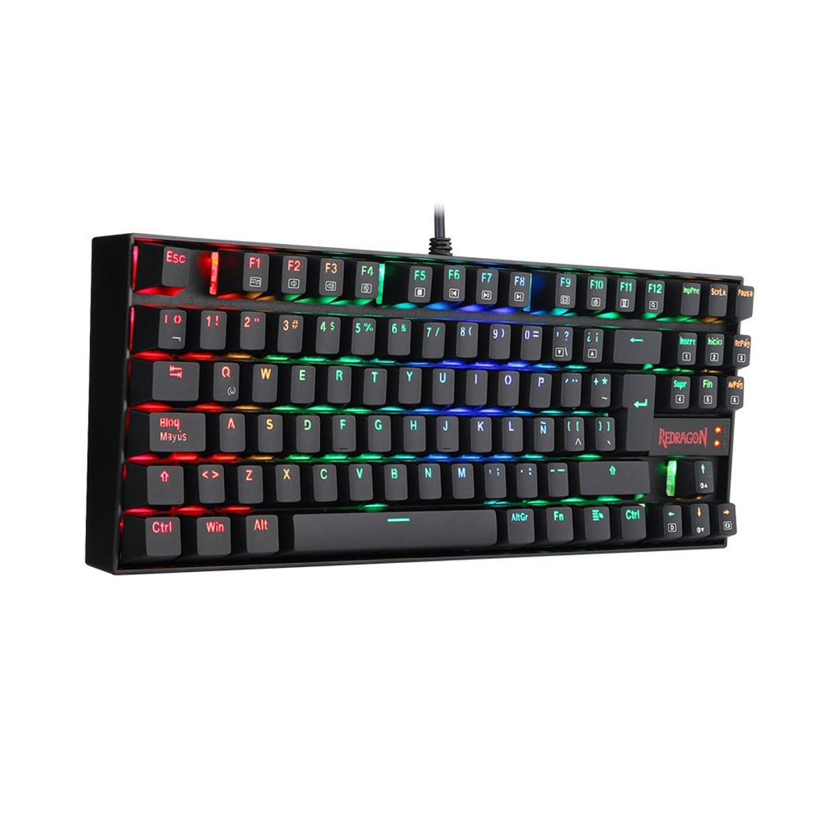REDRAGON - Teclado Mecánico  Redragon Kumara K552-RGB Black Blue Switch