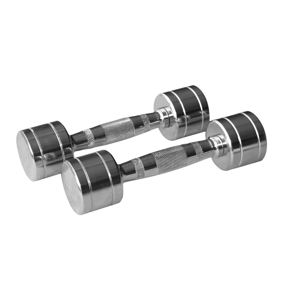 ULTIMATE FITNESS - Mancuernas Cromadas 2 kg (Par)