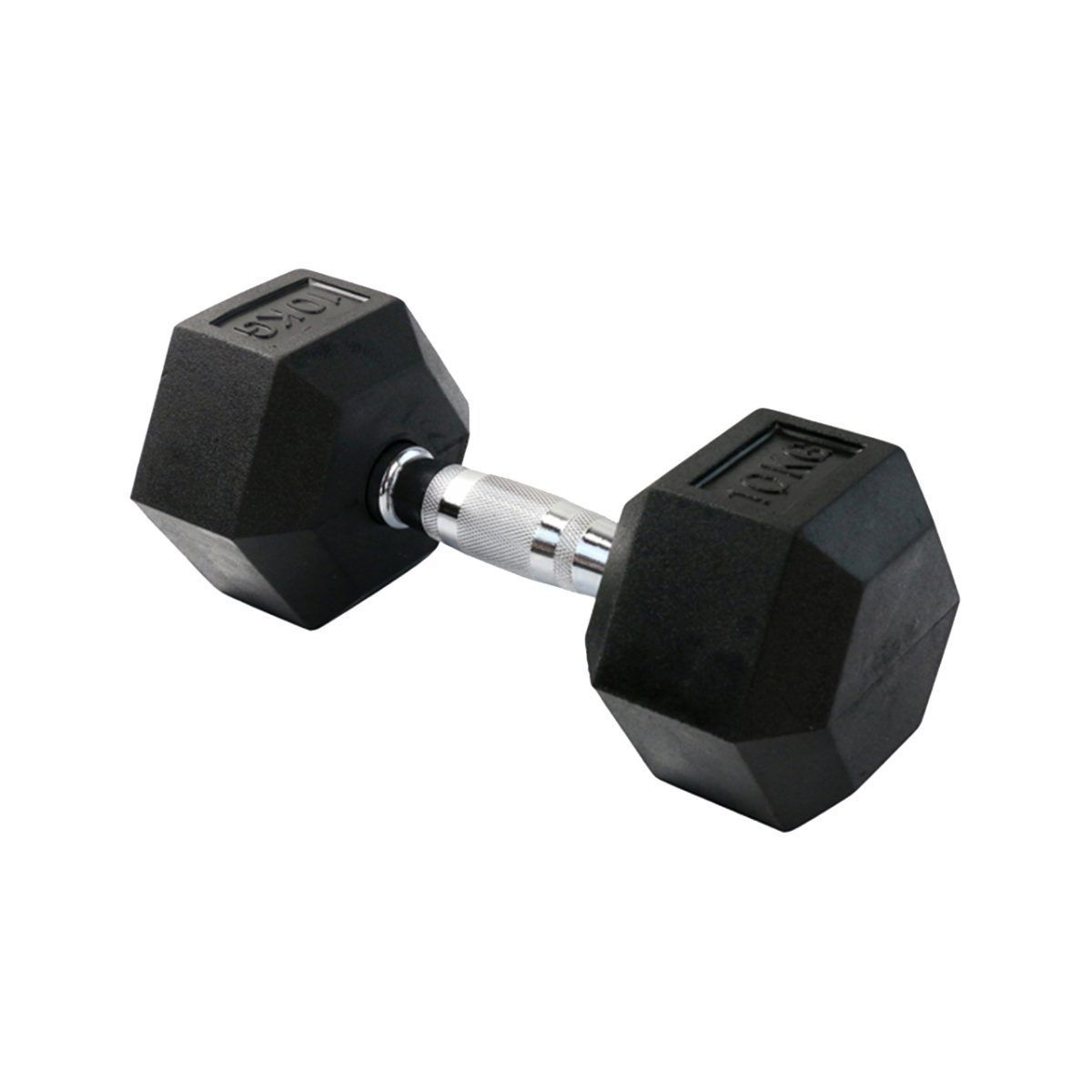 ULTIMATE FITNESS - Mancuerna Hexagonal 10 kg