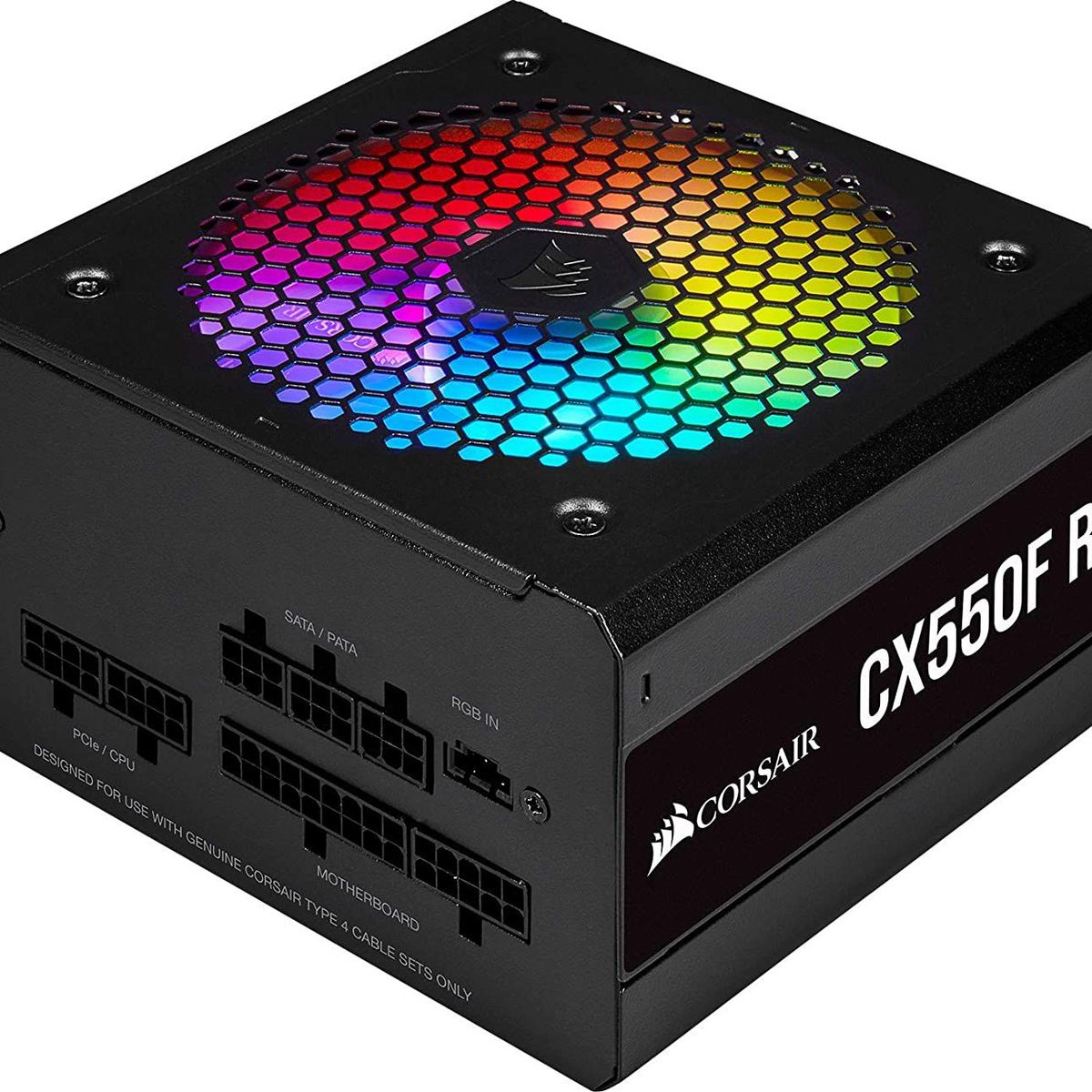 CORSAIR - Fuente de Alimentación Corsair CX550F RGB Modular 80 Plus Bronze Negro