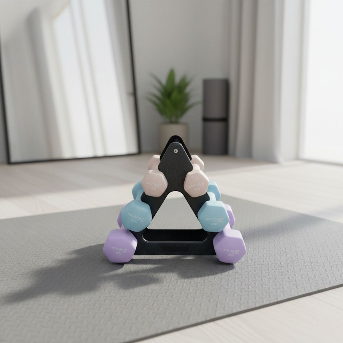 ULTIMATE FITNESS - Set Mancuernas 12 kg