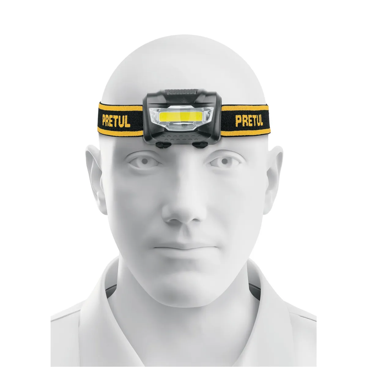 PRETUL - Linterna de minero 3 LEDs 65 lm de 3 pilas AAA Pretul