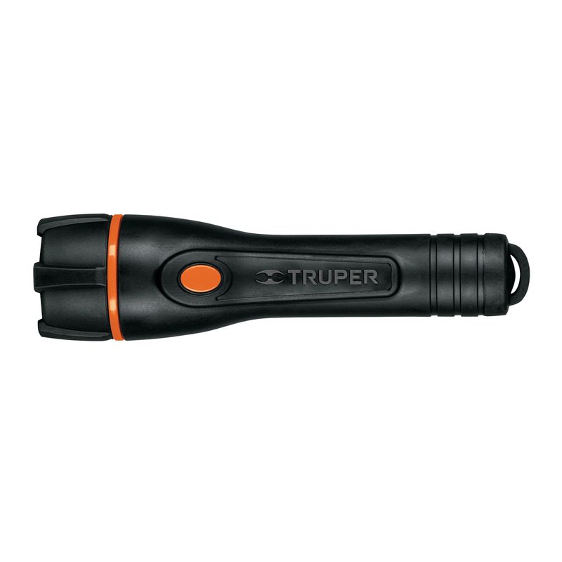 TRUPER - Linterna plástica 1 led 80 lm con 2 pilas AA, Truper