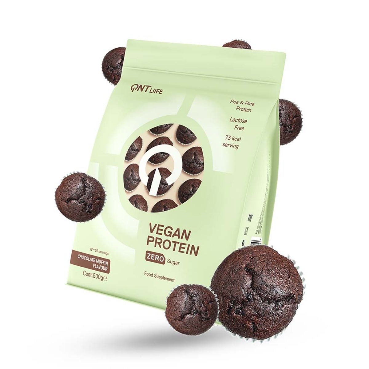 QNT - Proteina Vegana 500gr Chocolate Muffin QNT
