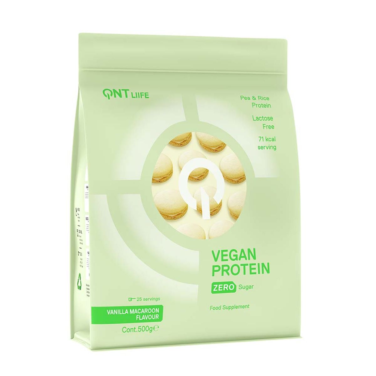 QNT - Proteína Vegana 500gr Vainilla Macaroon QNT