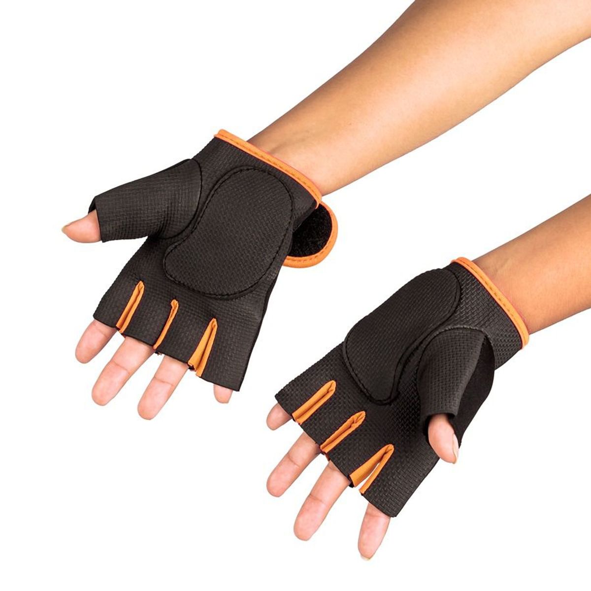 URBAN FIT - Guantes para levantar Peso - Entrenamiento  Naranja - M