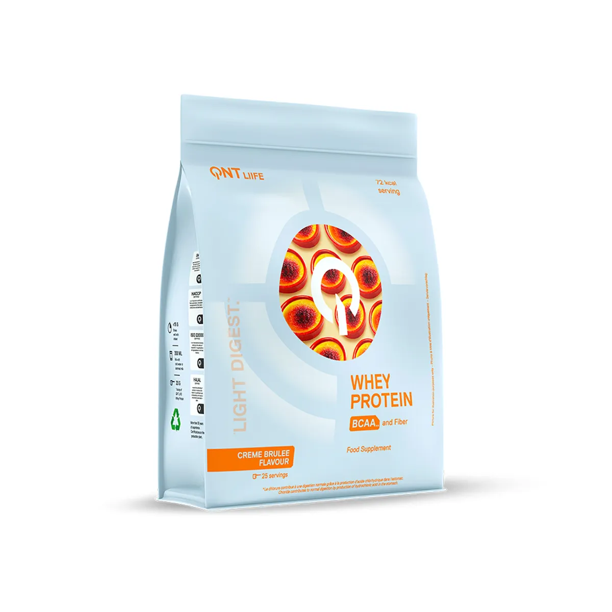 QNT - Proteina Whey Light Digest 500gr Creme Brulee QNT