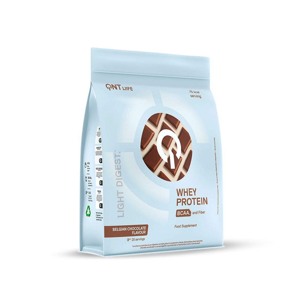 QNT - Proteina Whey Light Digest 500gr Chocolate Belga QNT