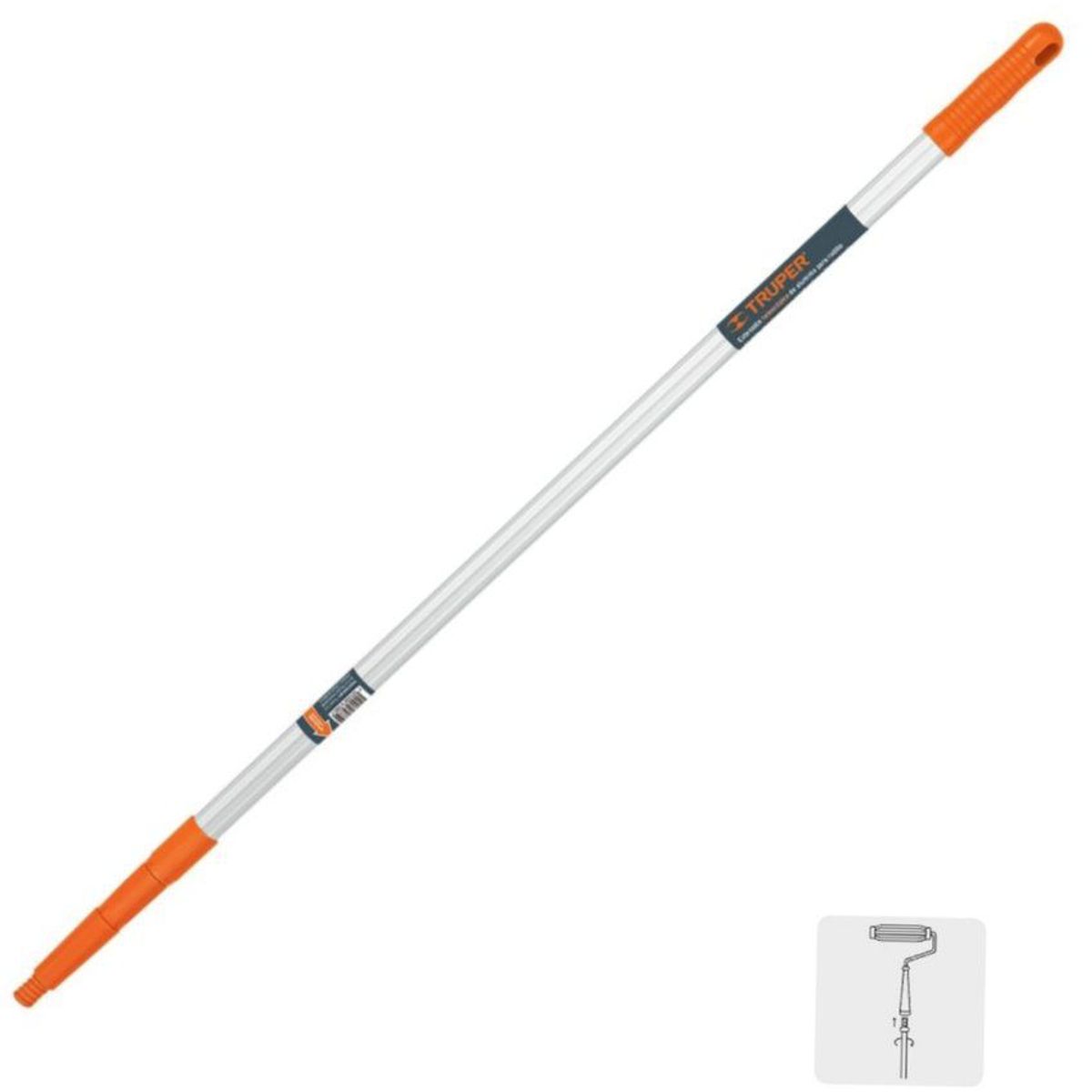 TRUPER - Extensión para pintar telescópica de aluminio para rodillo 270 cm
