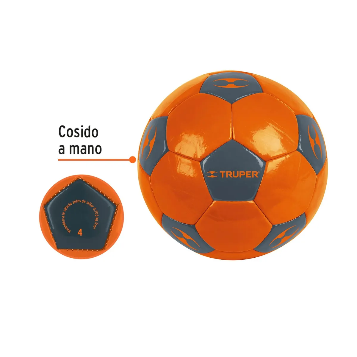 TRUPER - Pelota de fútbol, PARA NIÑOS  truper, balon nº 4