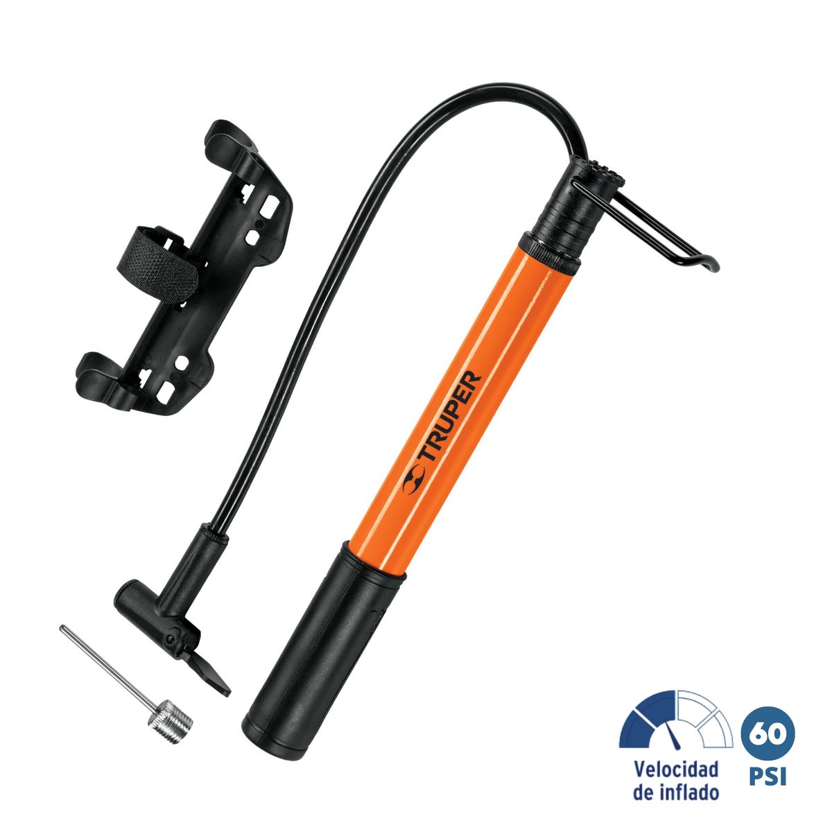 TRUPER - Inflador para bicicleta - truper 60 psi
