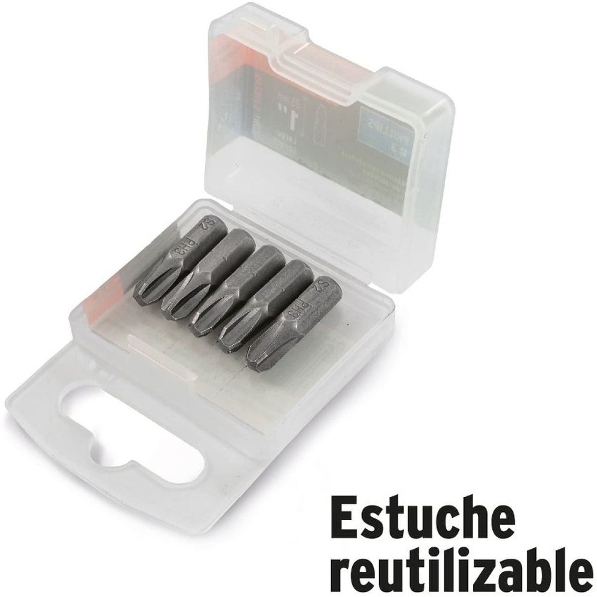 TRUPER - Puntas para taladro atornillador phillips ph2, 1" 5 piezas, truper
