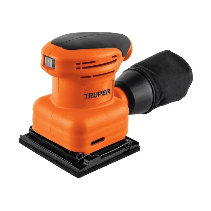 TRUPER - Lijadora orbital, profesional, 1/4 hoja 200 W TRUPER