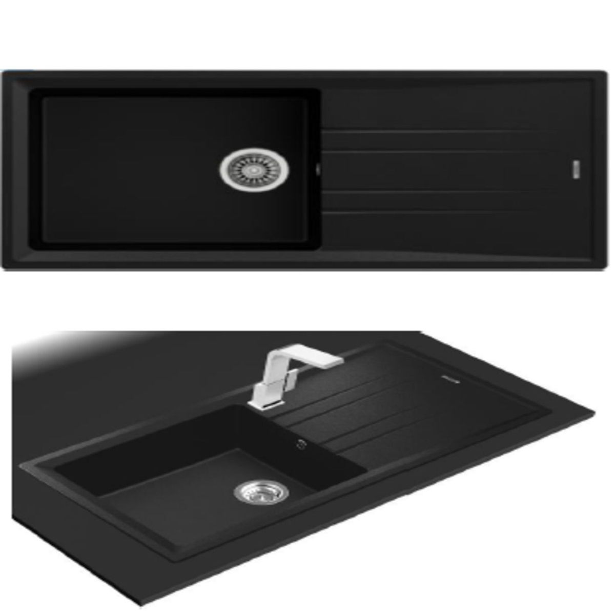 TEKA - LAVADERO TEGRANIT+ STONE 60 L-TG  METALLIC BLACK