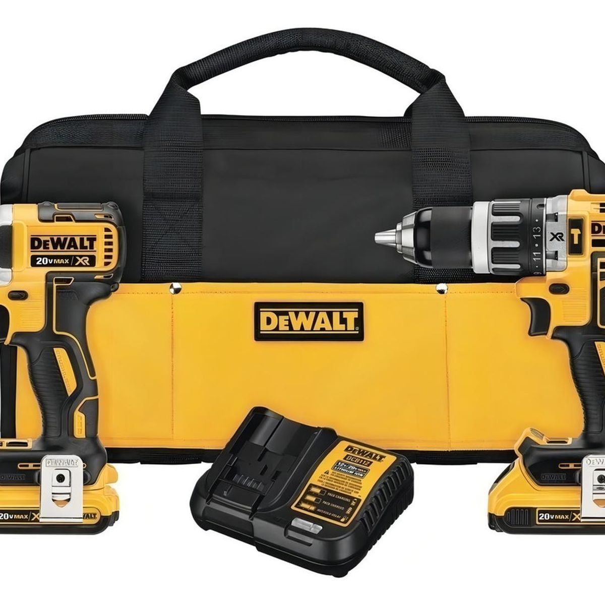 DEWALT - Taladro Percutor + Impacto 20v Brushless DCK287D2 2 x 2.0 Ah