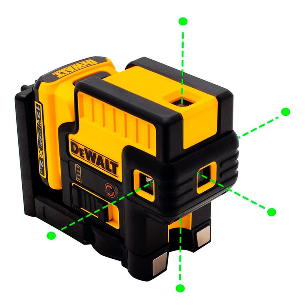 DEWALT - Nivel Laser de 5 Puntos Verdes 12v Dewalt DW085LG