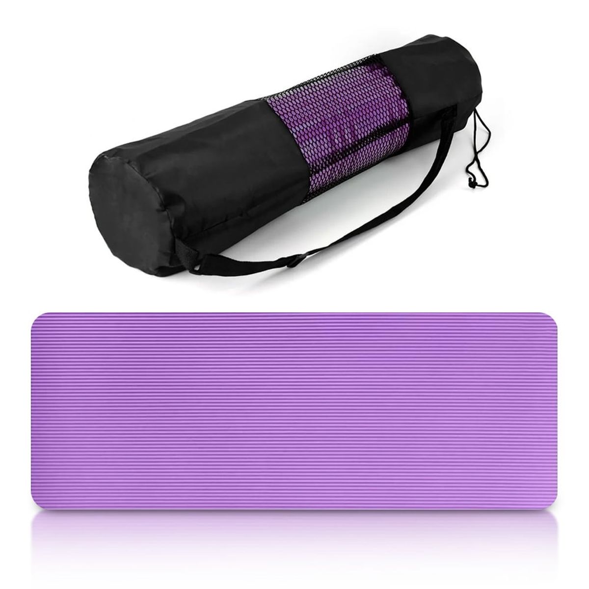 GENERICO - Mat yoga de 8mm morado