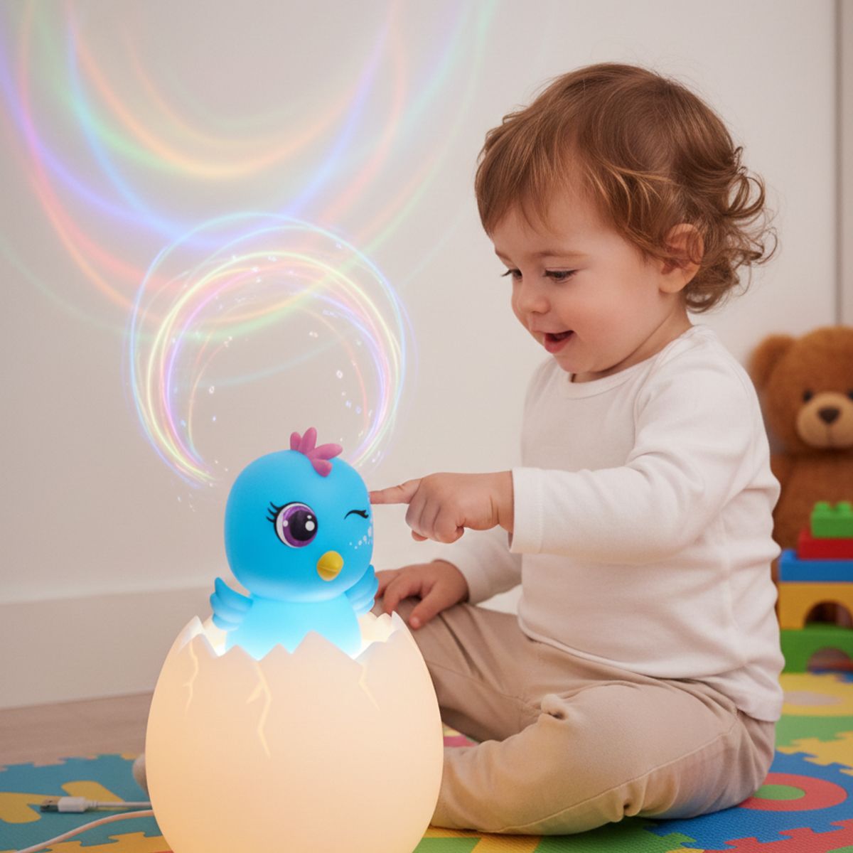 GENERICO - Lámpara de dinosaurios Led Recargable 130 canciones- BIRD