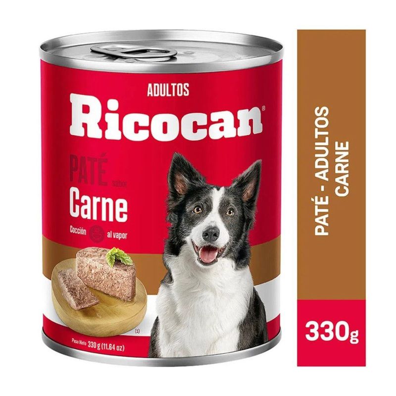 RICOCAN - Ricocan Paté Lata Carne Adultos 330 gr