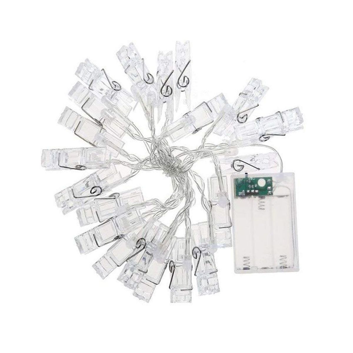 ITELSISTEM - Ganchos Guirnalda led 3.8 M decoracion Cumpleaños Bodas