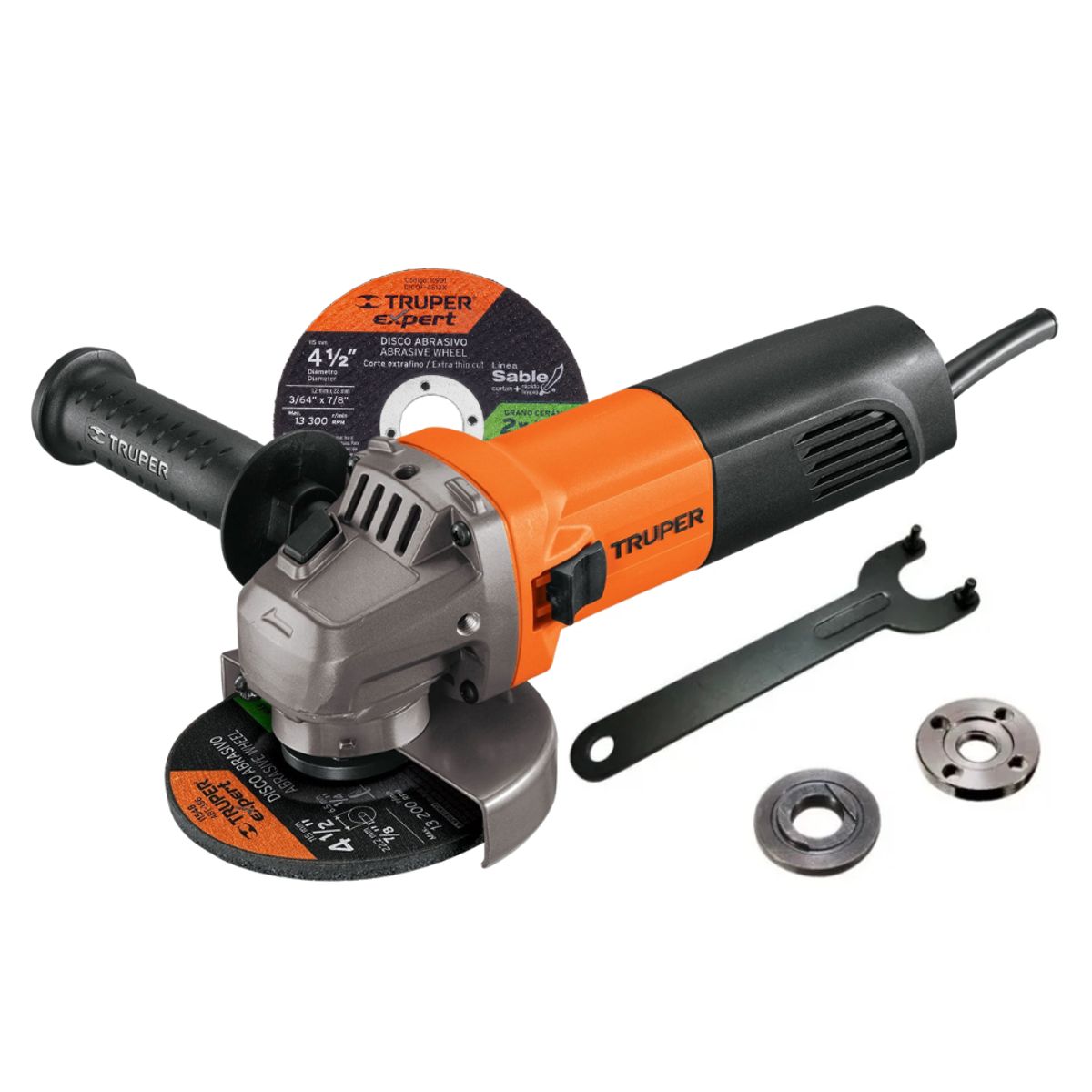 TRUPER - Amoladora esmeril angular profesional 4 1/2" 800w truper
