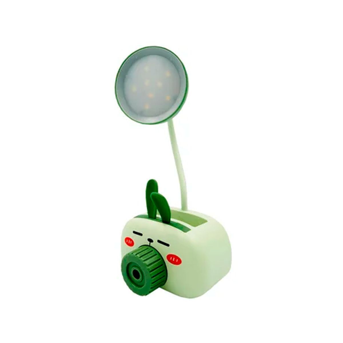 GENERICO - Lámpara Escritorio Multifuncional Tajador portalápices Conejo Verde