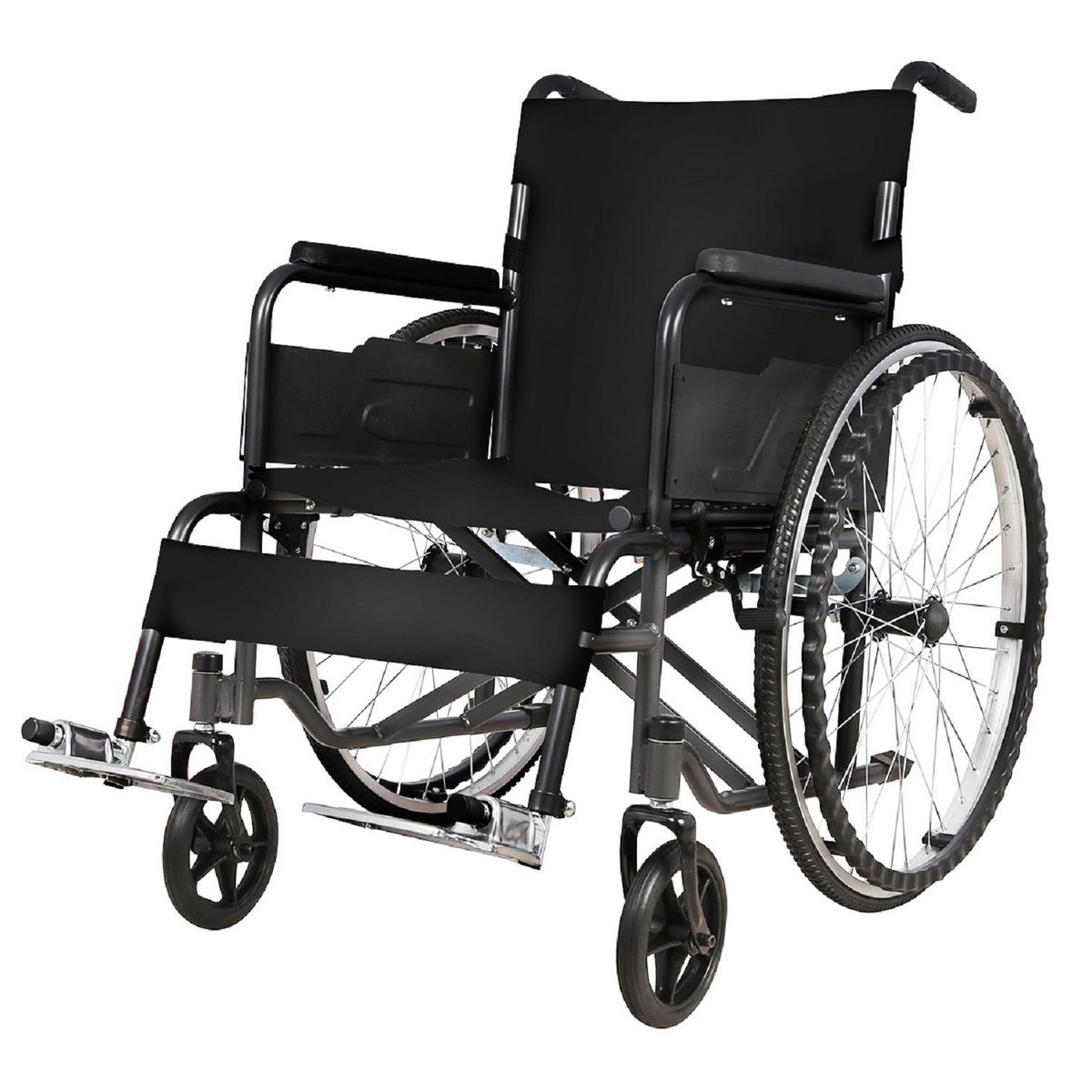 FIRST CARE - Silla de Ruedas Standard Plegable Negro