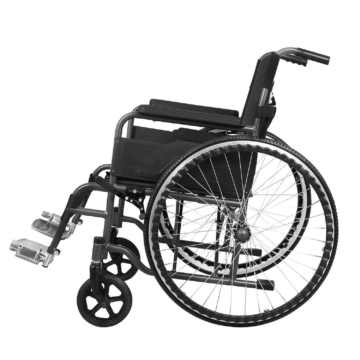 FIRST CARE - Silla de Ruedas Standard Plegable Negro