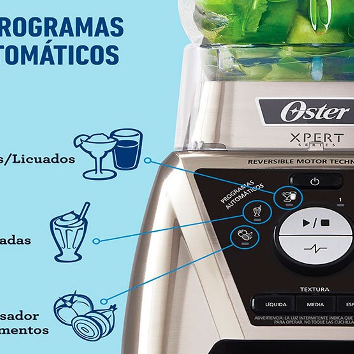 OSTER - Licuadora Expert + vaso blend`N GO Oster BLST3B CPG 053