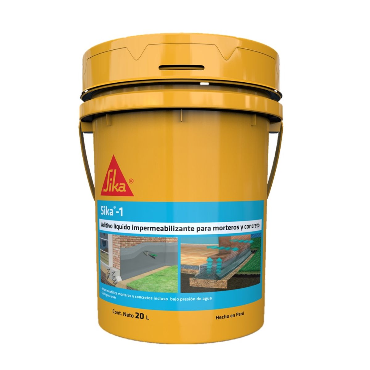 SIKA - Aditivo impermeabilizante para concreto y mortero Sika 1 x 20 L