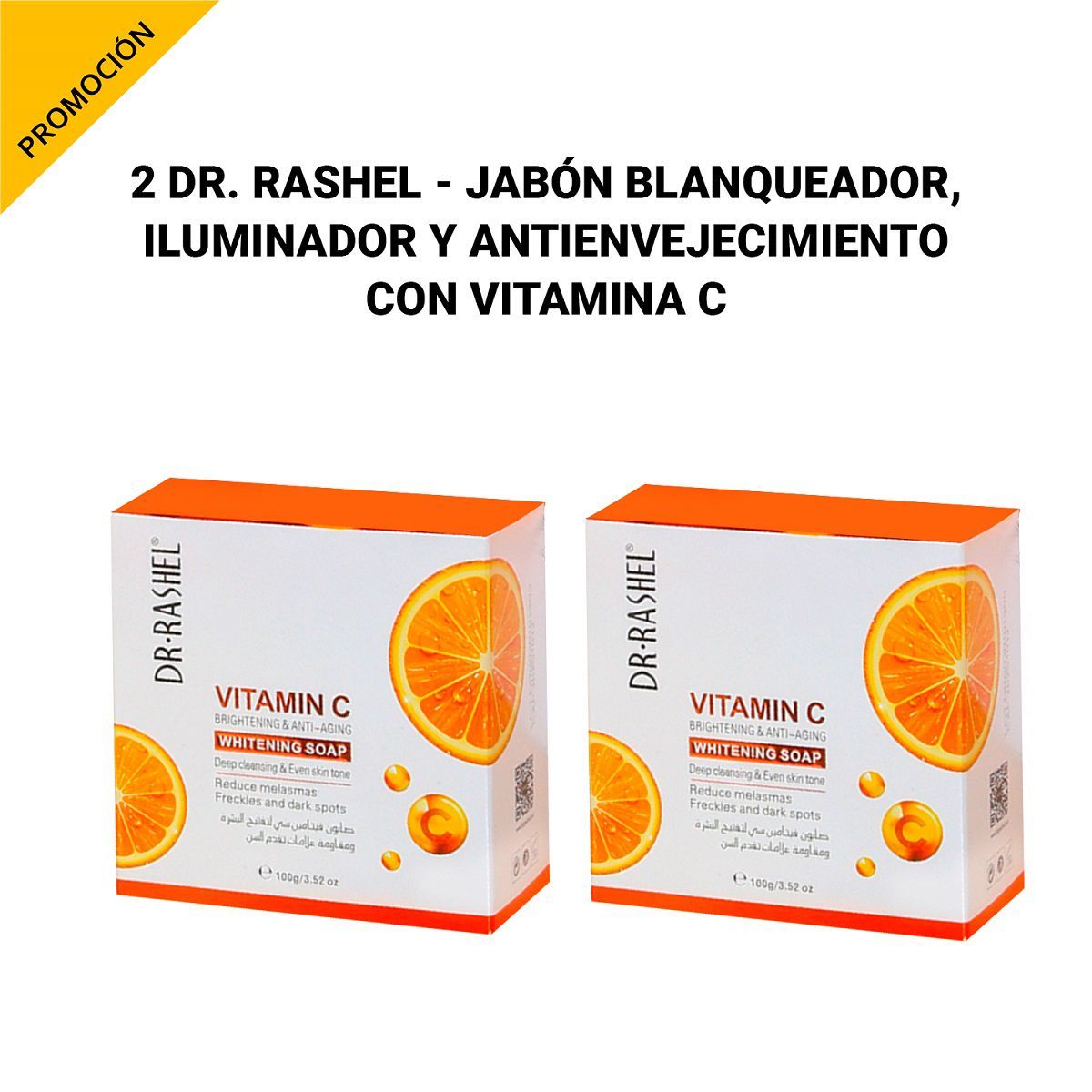 GENERICO - 2 Dr. Rashel - Jabón blanqueador iluminador  con vitamina C