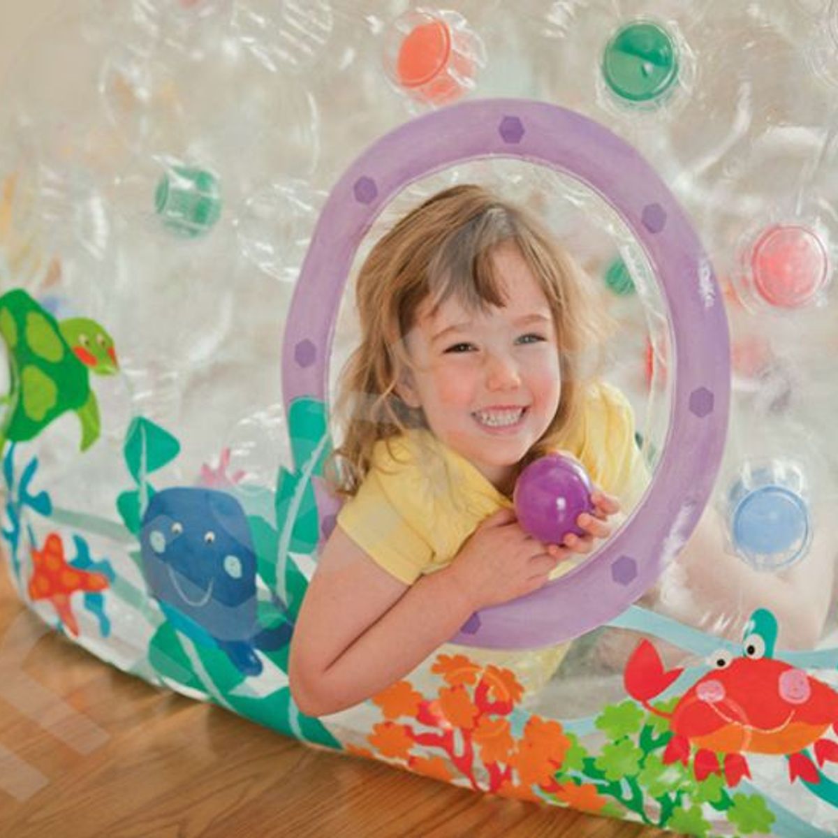 INTEX - Casa de Juguete con Bolas diseño de Submarino 174x122x89 cm